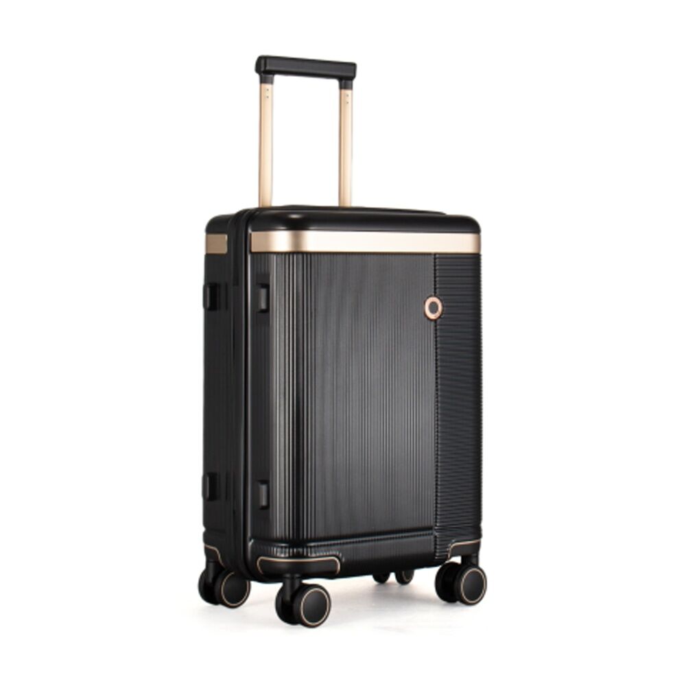 Kate Hill Phoenix Small Luggage Hard Case TSA Lock Travel Black 44L