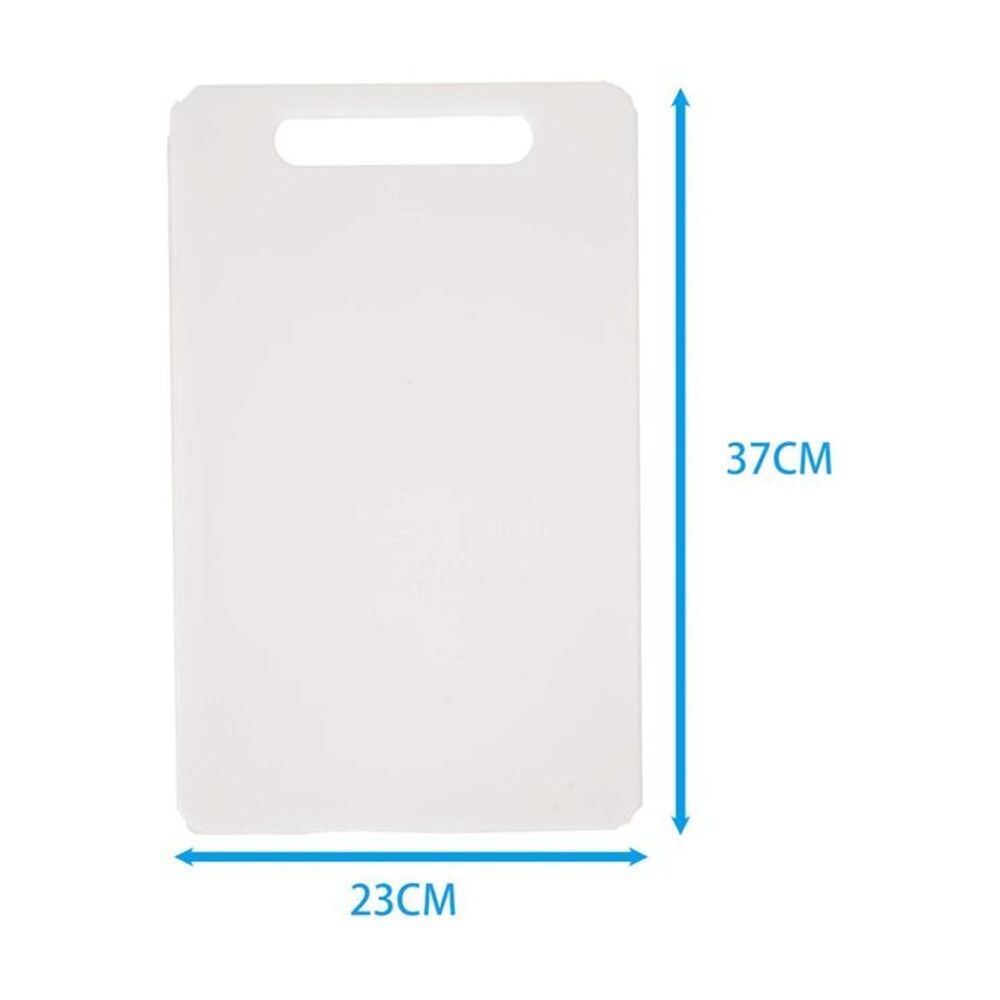 8PK Culinary Kitchen Plastic Rectangular Chopping Board 37x23cm White