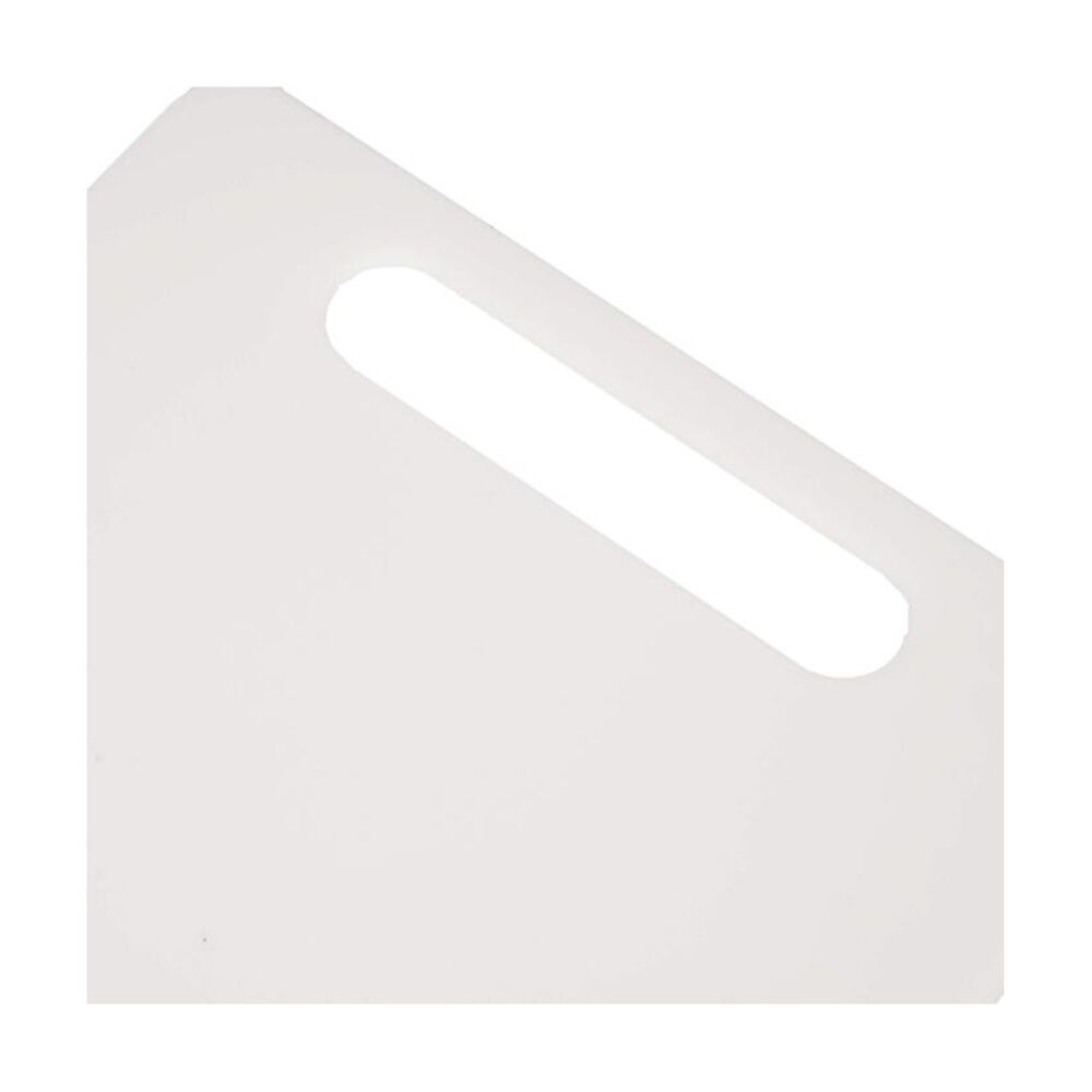 8PK Culinary Kitchen Plastic Rectangular Chopping Board 37x23cm White