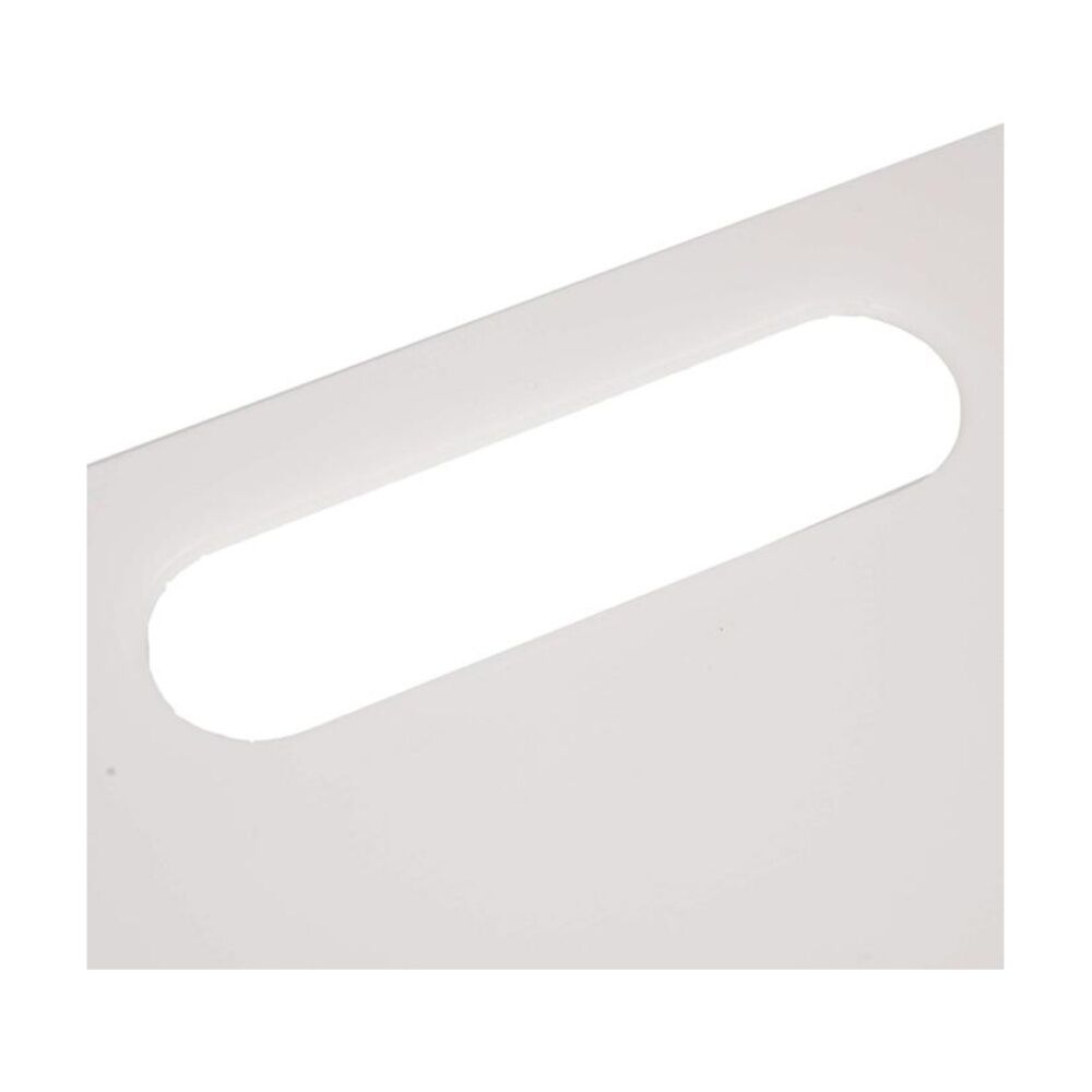 4PK Culinary Kitchen Plastic Rectangular Chopping Board 33x20cm White