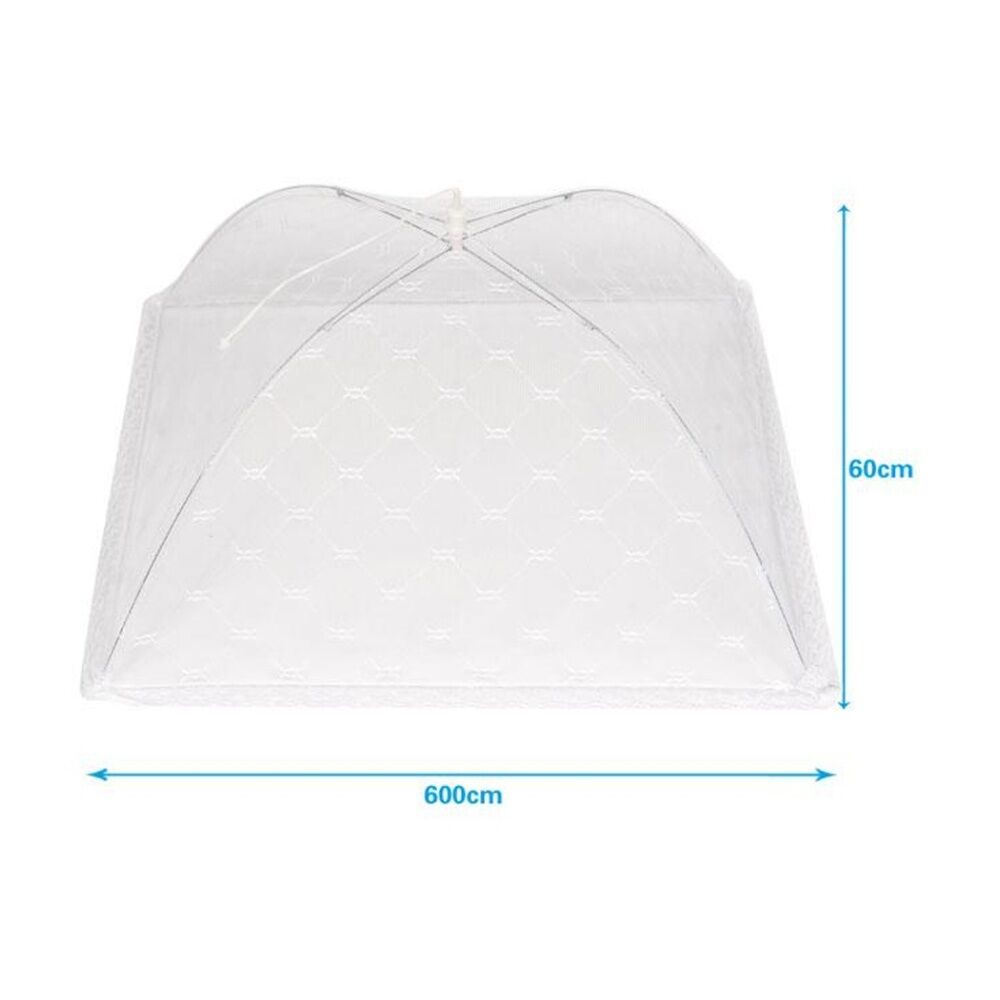 4PK Culinary Kitchen Umbrella Mesh Cover Food Protector Lid 60cm Clear