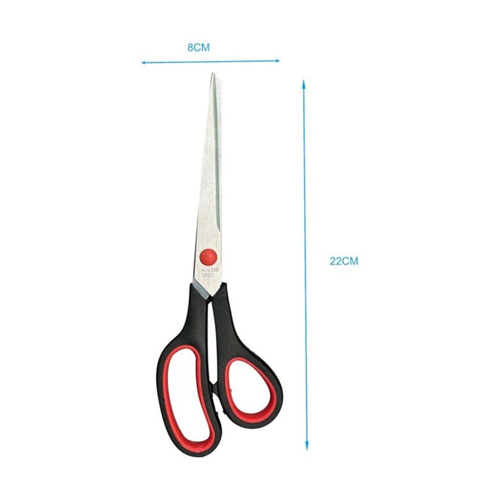 2PK Culinary Kitchen Stainless Steel Scissors W/ Ergonomic Handle 24cm Red/Black