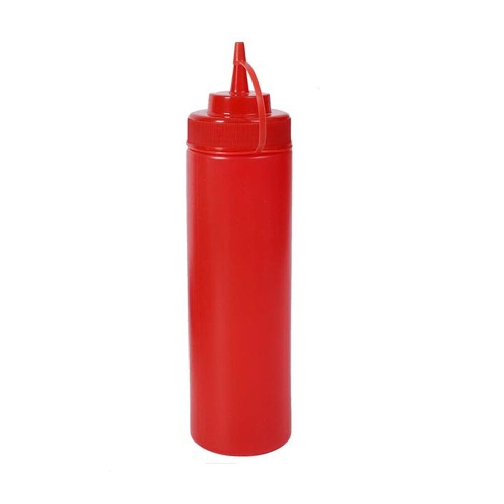 4PK Culinary Kitchen Plastic Squeeze Bottle Sauce Dispenser 850ml Red