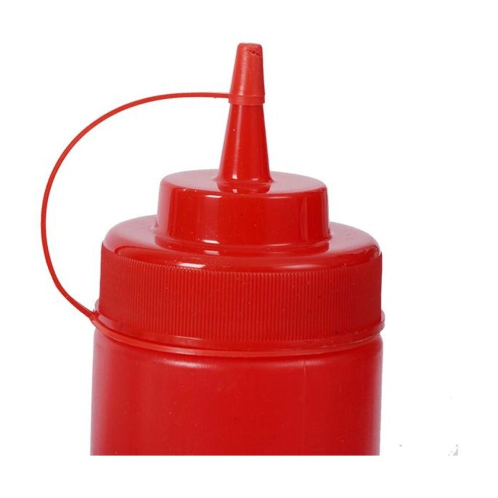 8PK Culinary Kitchen Plastic Squeeze Bottle Sauce Dispenser 850ml Red