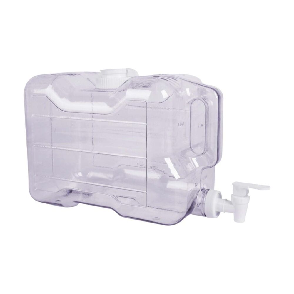Braz Plastic Water Drinking Dispenser W/ Tap Screw Cap & Carry Handle 7L