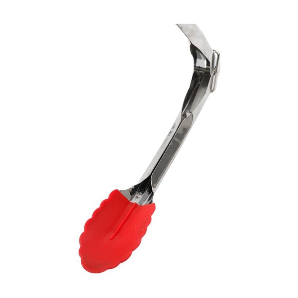 6PK Culinary Kitchen Stainless Steel Tongs W/ Silicone Tip Cooking Utensil 17cm