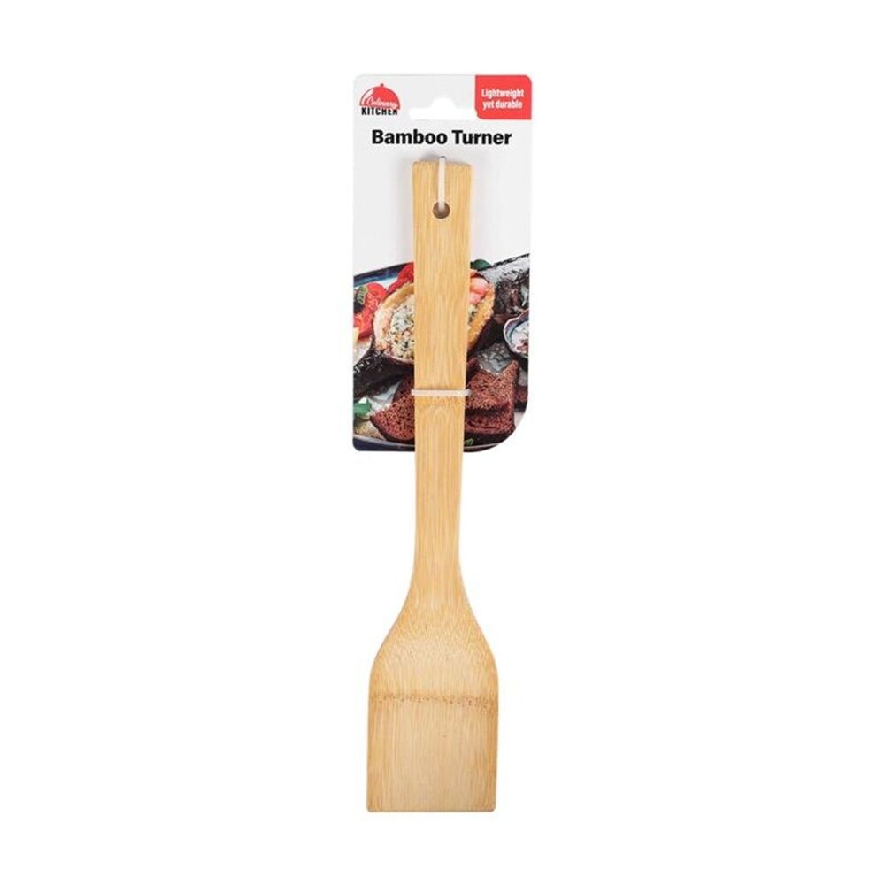 6PK Culinary Kitchen Bamboo Turner W/ Hanging Hole Cooking Utensil 30cm