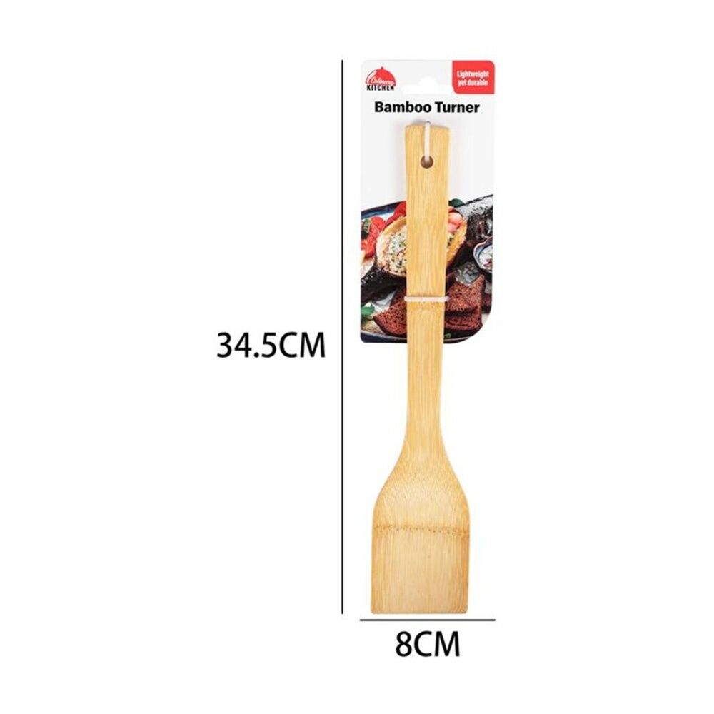 6PK Culinary Kitchen Bamboo Turner W/ Hanging Hole Cooking Utensil 30cm