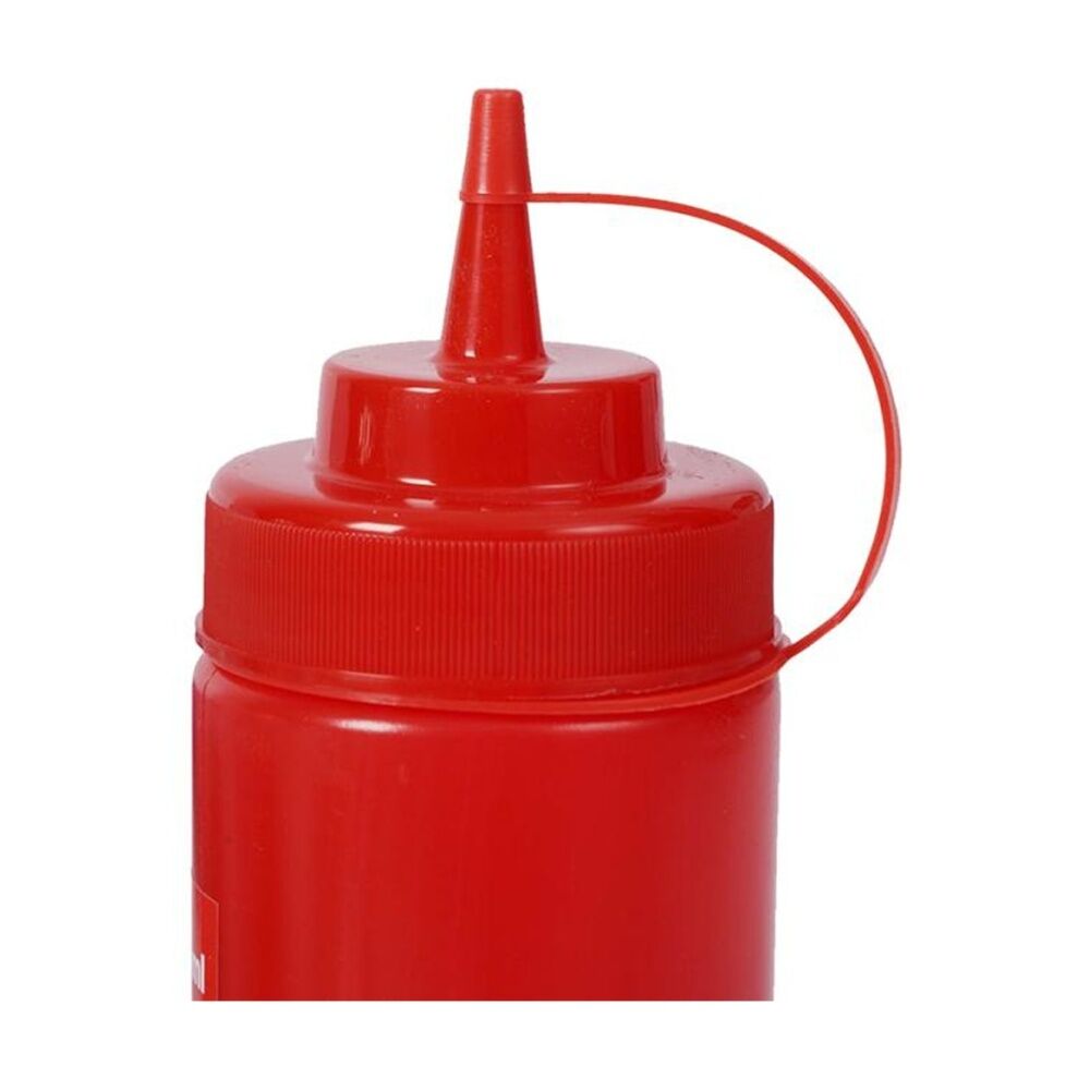 4PK Culinary Kitchen Plastic Squeeze Bottle Sauce Dispenser 480ml Red