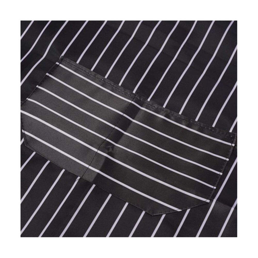 6PK Braz Polyester Kitchen & Dining Apron Black/White Stripes