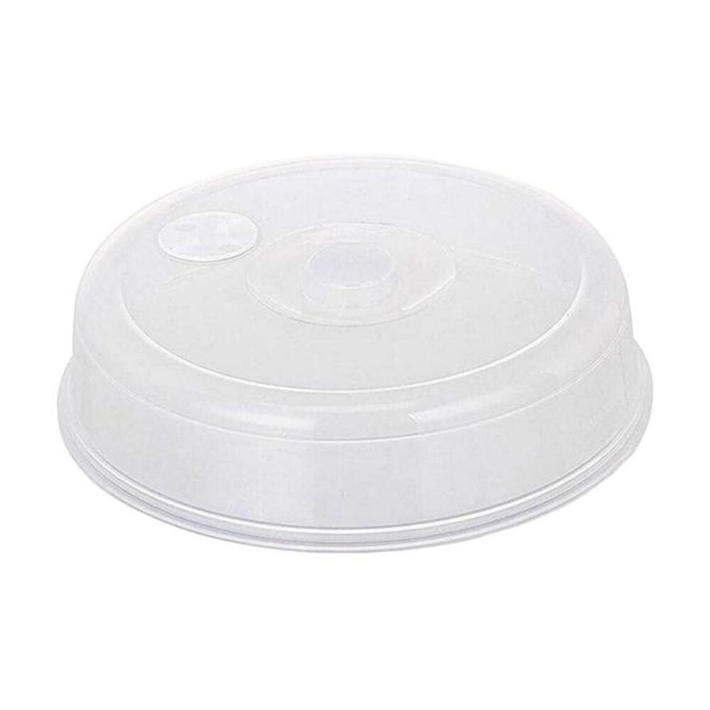 2PK Culinary Kitchen Plastic Vented Microwave Food Cover Lid 27cm Clear