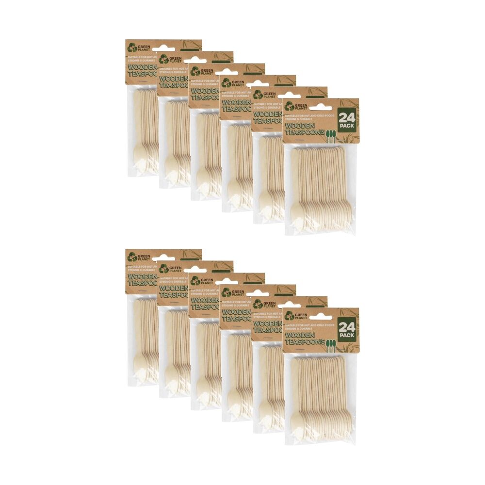 12x 24pc Braz Earth Friendly Cutlery Teaspoons Set Tableware Serveware