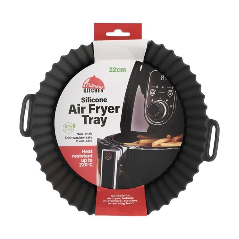 4PK Braz Round Silicone Non-Stick Heat Resistant Air Fryer Liner 22cm