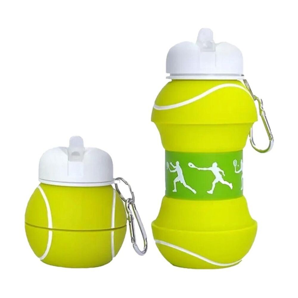 3PK Braz PopUp Sport Water Drinking Bottle 550ml Tennis/Basketball/Soccer Assrtd