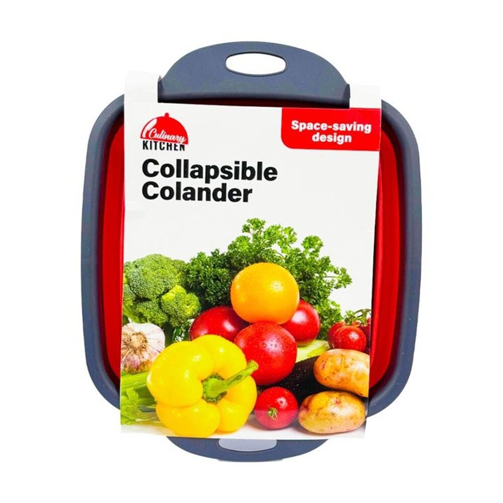 2x Braz 2pc Collapsible Colander And Baking Dish Set Space Saving Handles