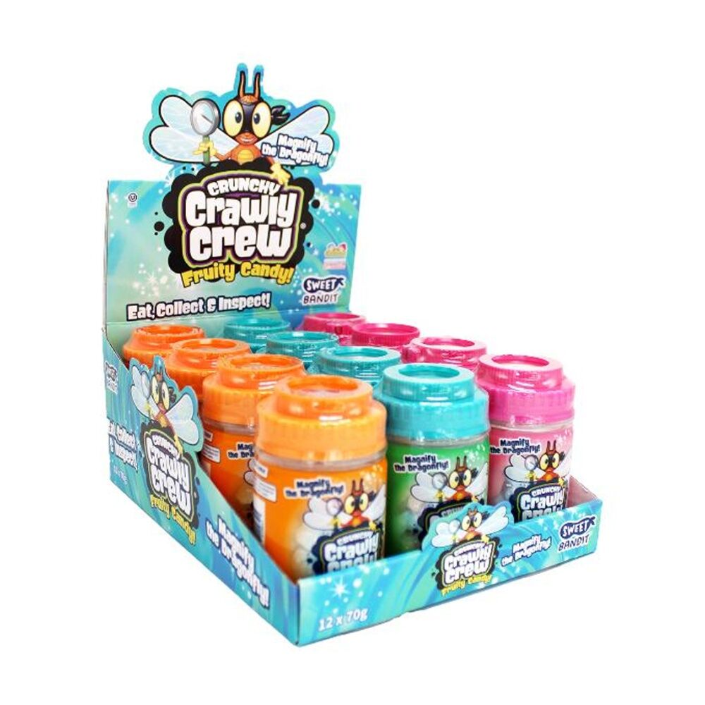 24PK Kidsmania Crunchy Crawly Crew Fruit Candy/Sweet 70g Assorted