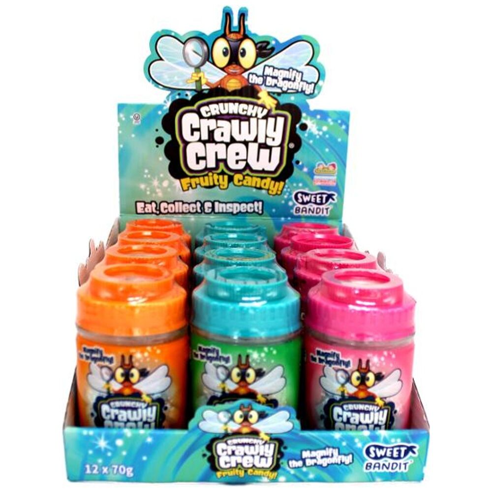 24PK Kidsmania Crunchy Crawly Crew Fruit Candy/Sweet 70g Assorted
