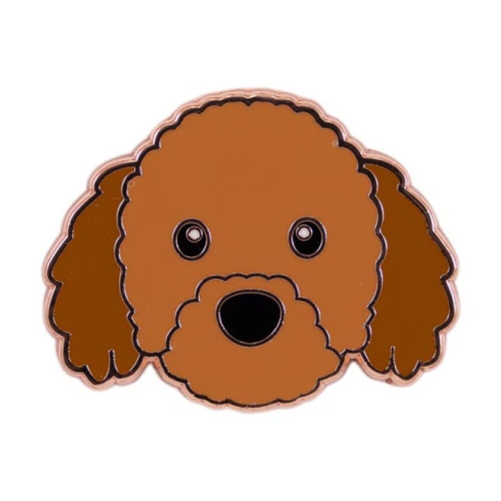 4PK Splosh Labradoodle Keepsake Pin Enamel 3y+ Rose Gold 3x1x2.5cm