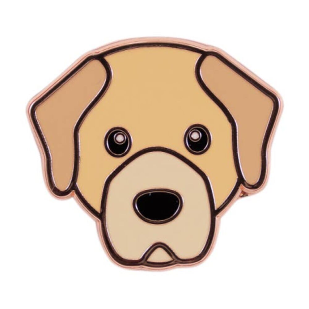 2PK Splosh Labrador Keepsake Pin Enamel 3y+ Rose Gold Beige 3x1x2.5cm