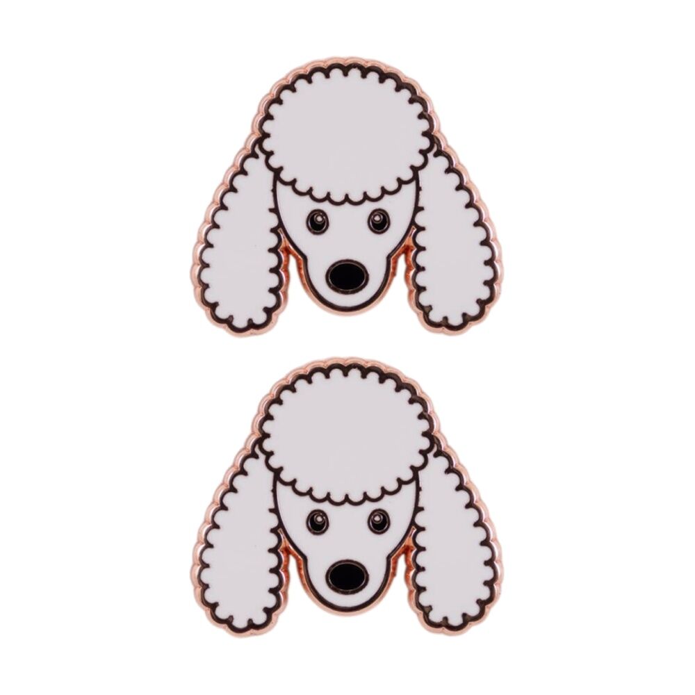 2PK Splosh Poodle Keepsake Pin Enamel Kids 3y+ Rose Gold 3x1x2.5cm