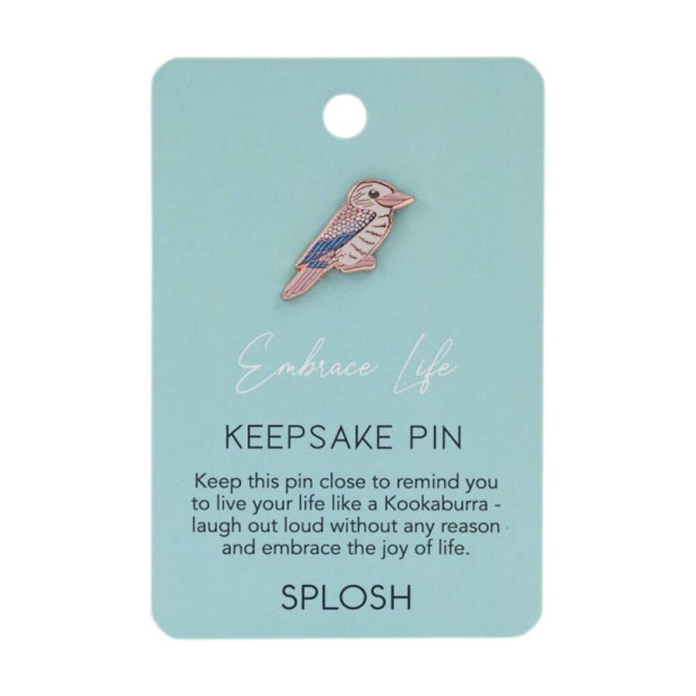 2PK Splosh Embrace Life Keepsake Pin Enamel Kids 3y+ Rose Gold 3x1x2.5cm