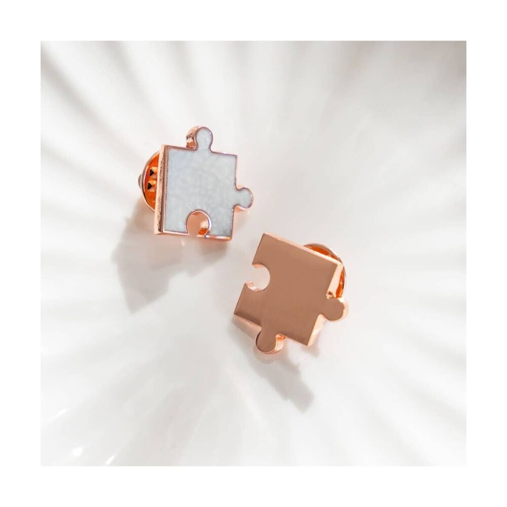 2x 2pc Splosh Forever Connected Best Friends Keepsake Pin Pair Rose Gold