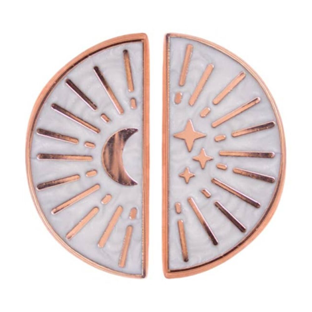 2x 2pc Splosh Forever Connected Soul Sisters Keepsake Pins Set Rose Gold