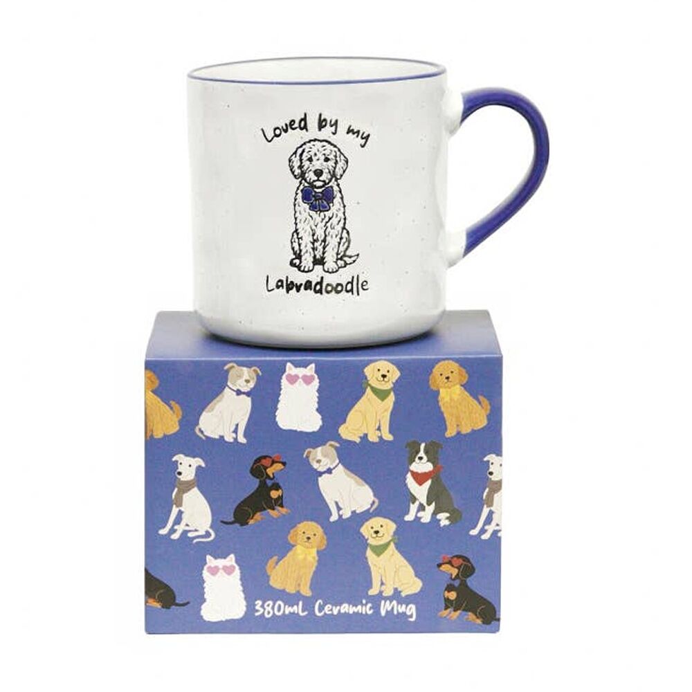 4PK Loved By My Pet Mugs Labradoodle Ceramic Drinking Mug Kitchenware 380ml