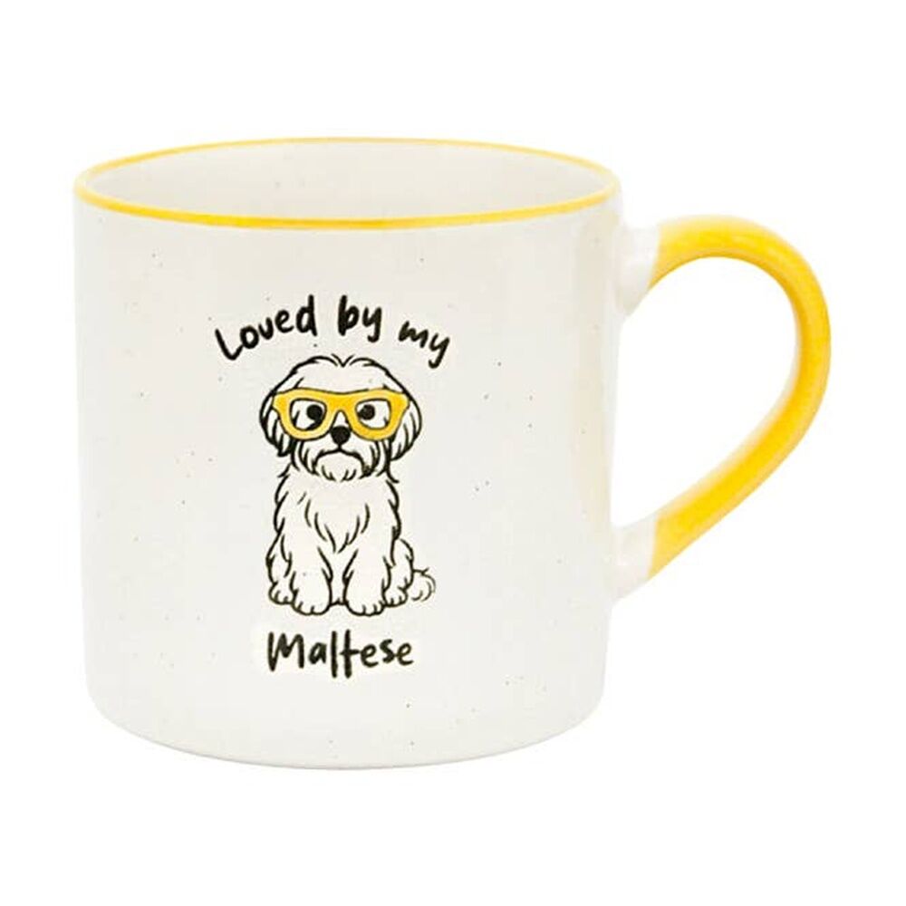 4PK Love By My Pet Mugs Maltese Mug Ceramic Drinking Kitchenware 380ml