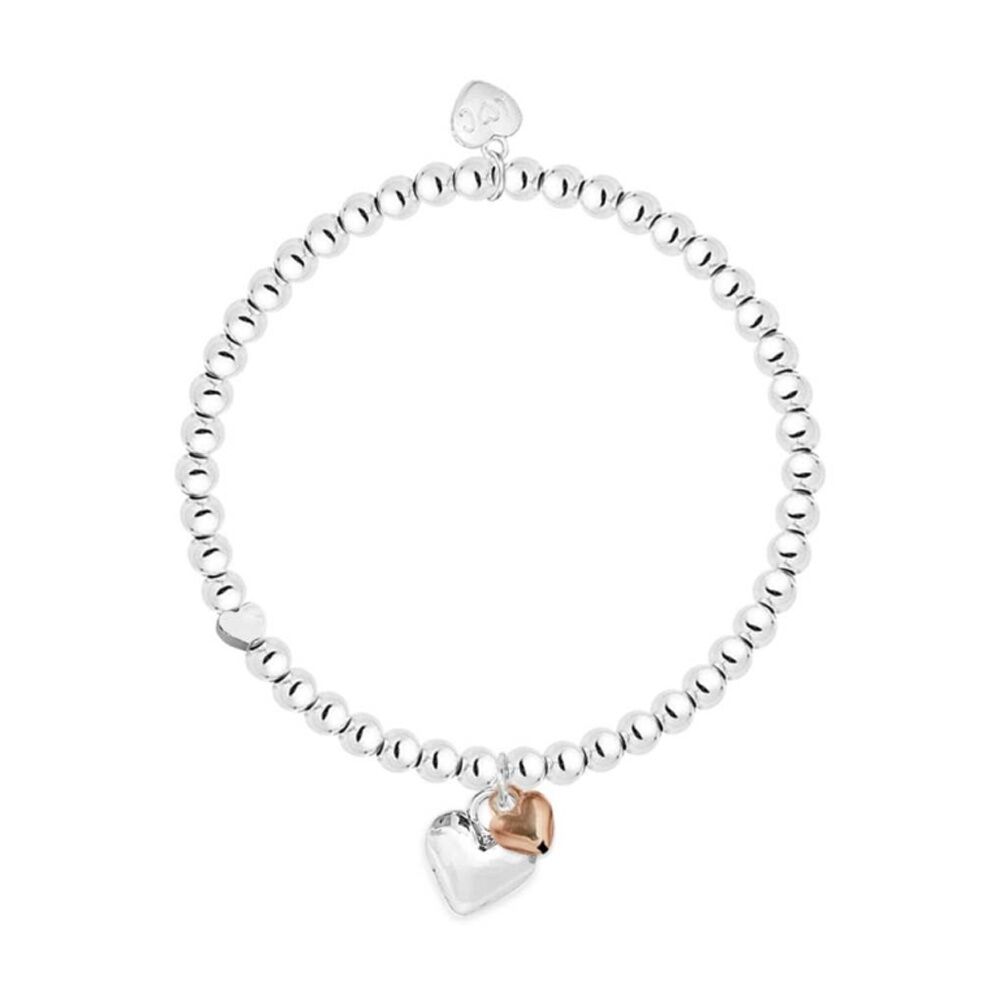 Life Charms Just Because Mum Stretch Bracelet Silver Gold 17.5cm