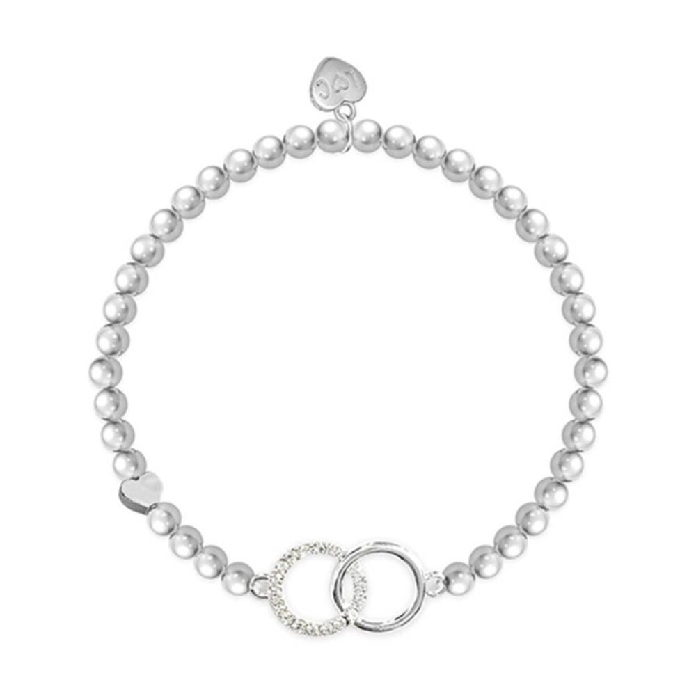 Life Charms Just Because Granddaughter Stretch Bracelet Silver 17.5cm