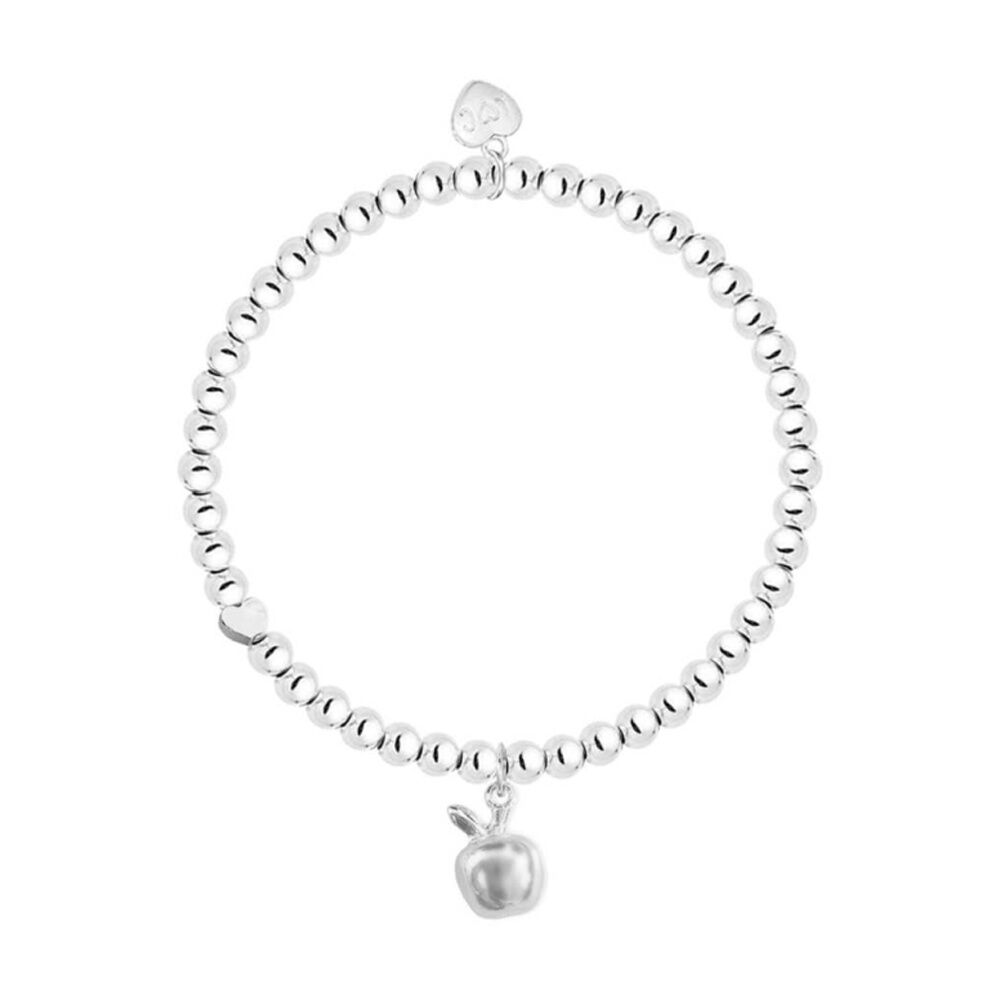 Life Charms Just Because Best Teacher Stretch Bracelet Silver 17.5cm
