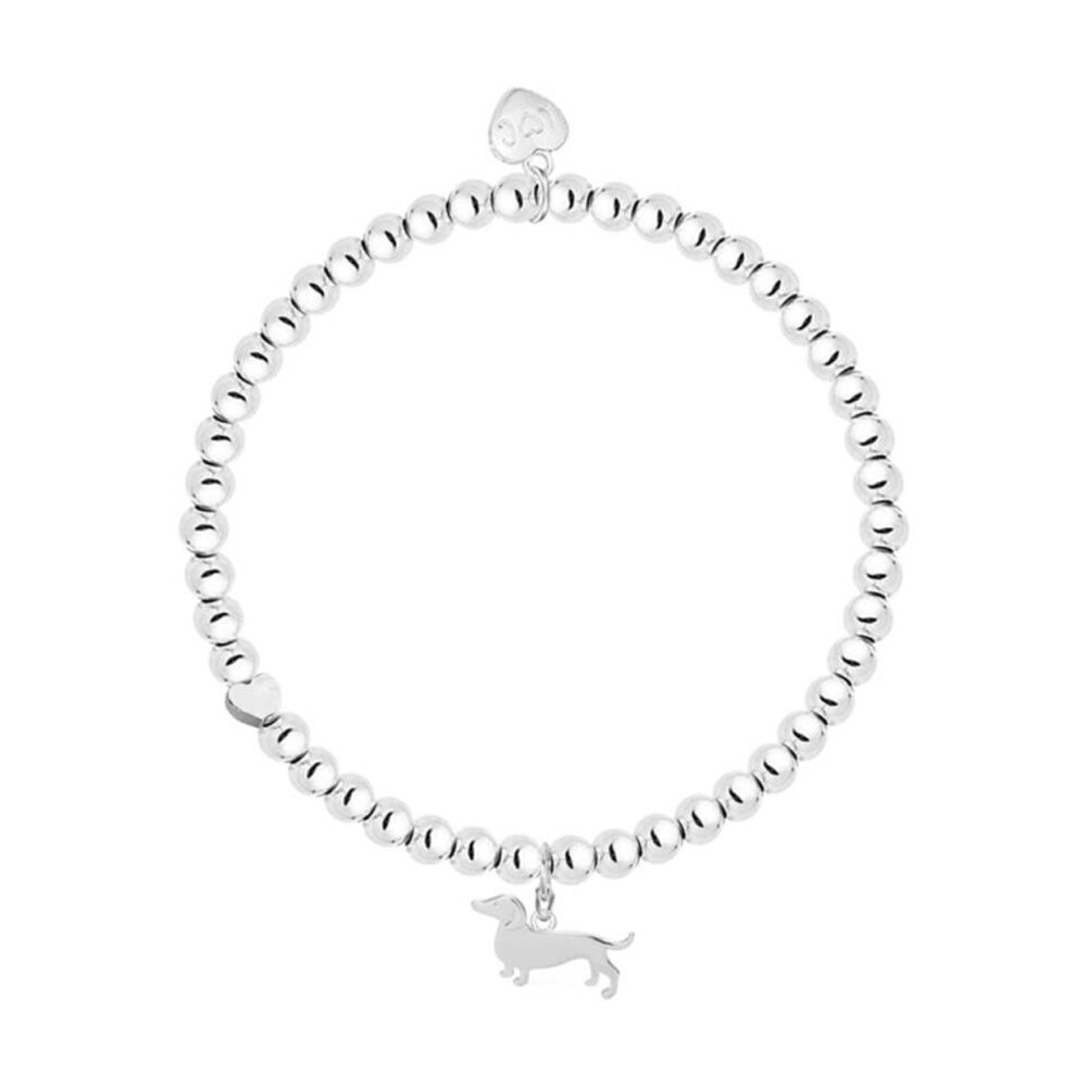 Life Charms Just Because Little Sausage Bracelet Stretch Silver 17.5cm