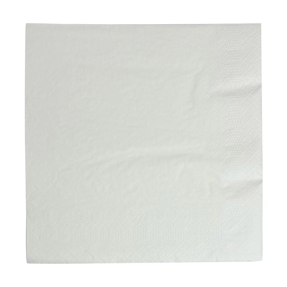 12x 50pc Partyware Lunch Naxins Set 2 Ply 330x330mm Tableware White