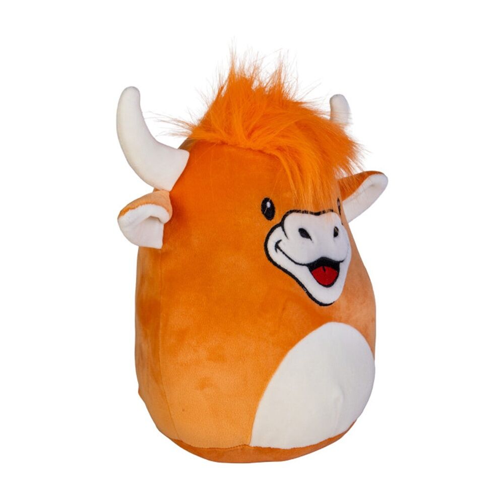 4PK MDI Smooshos Pal Highland Cow Plush Collectible Ultra-Soft Round Toy Orange