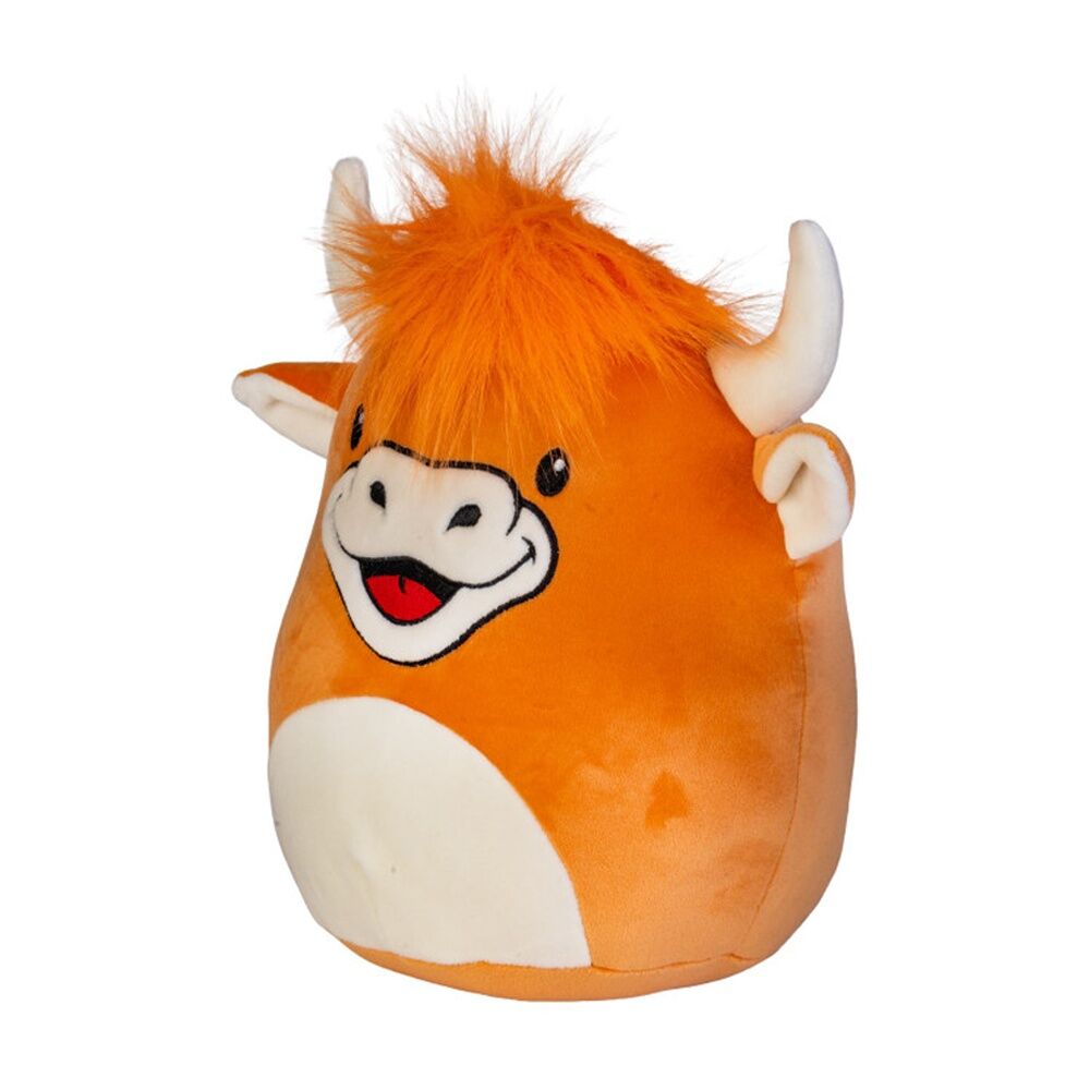 4PK MDI Smooshos Pal Highland Cow Plush Collectible Ultra-Soft Round Toy Orange