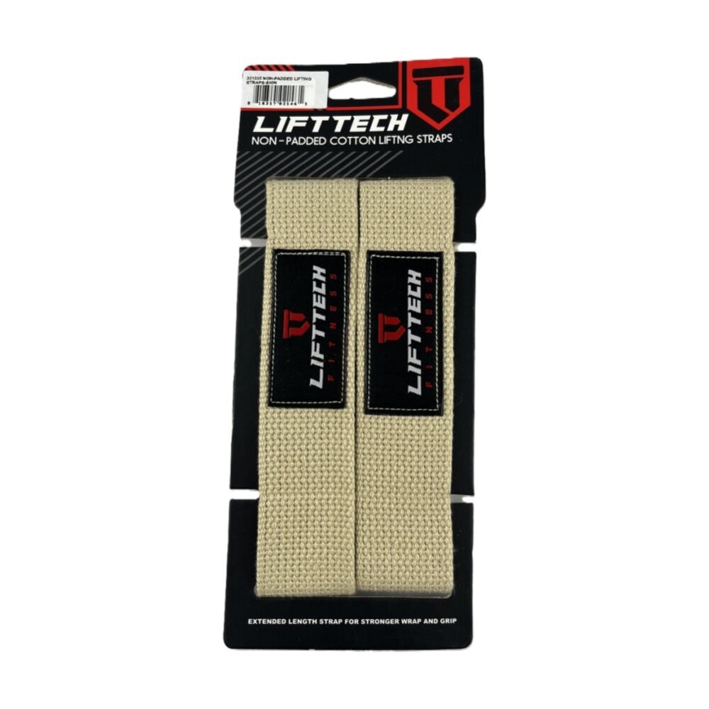 4x 2pc Lift-Tech Cotton Heavy Lifting Support Durable Grip Straps Skin 21in