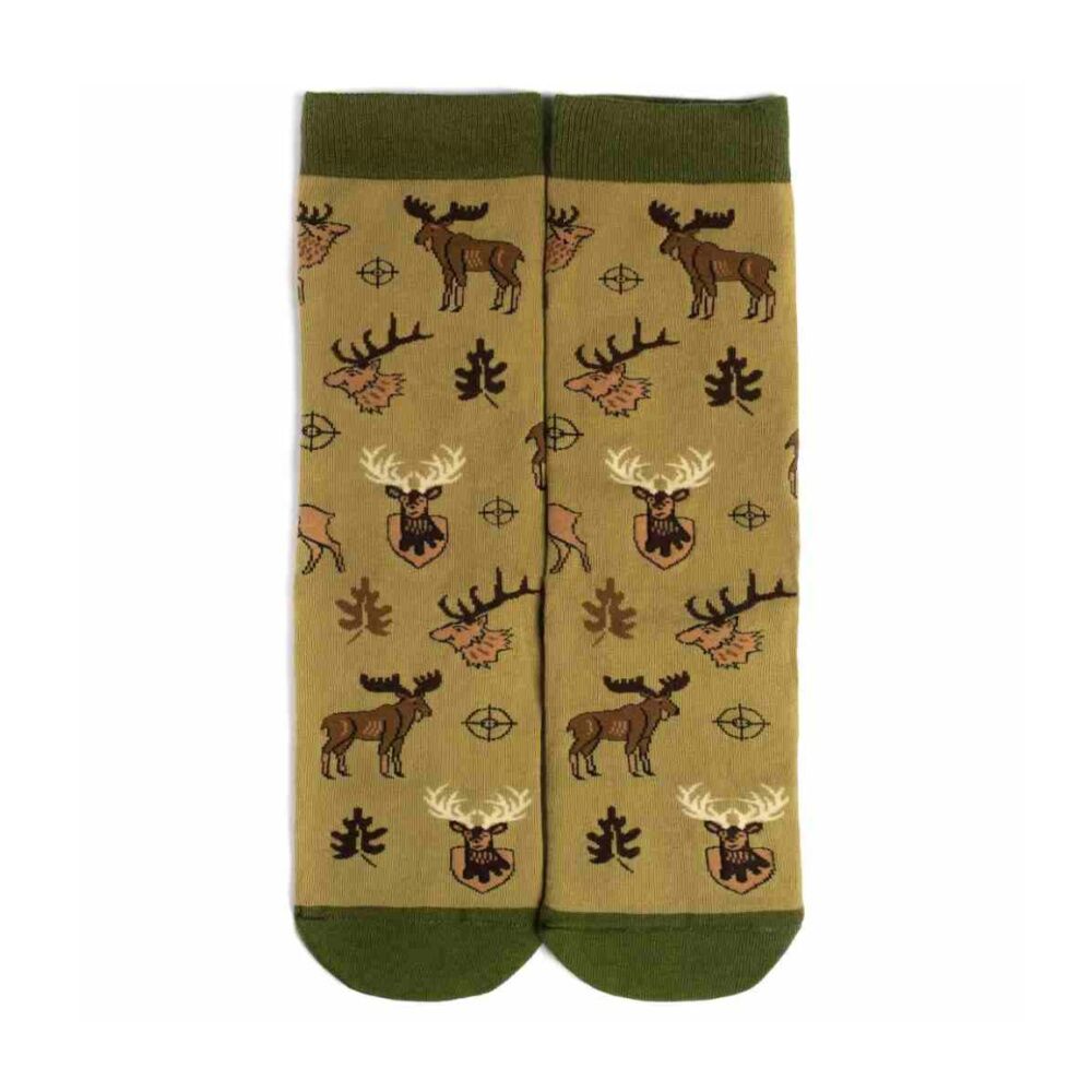 Lavley Socks Size Matters Hunting Crew Socks Combed Cotton One-Size