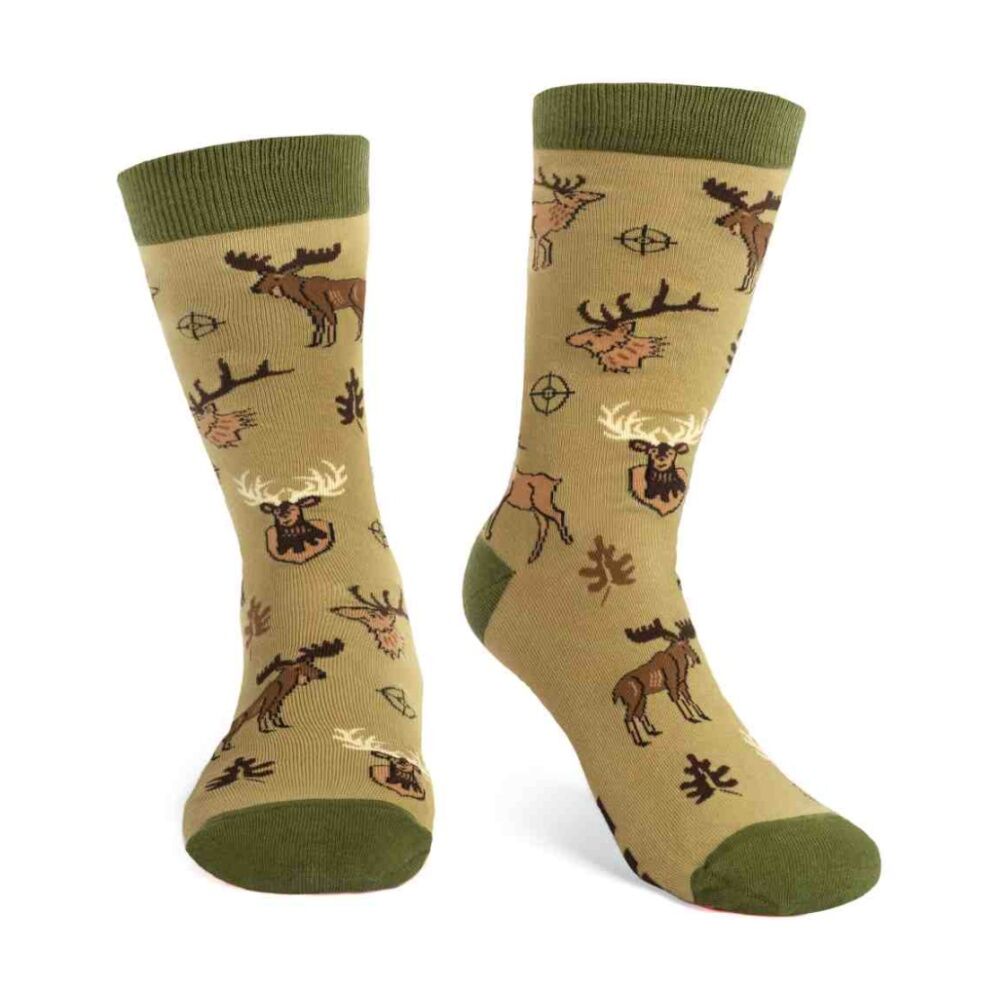 Lavley Socks Size Matters Hunting Crew Socks Combed Cotton One-Size