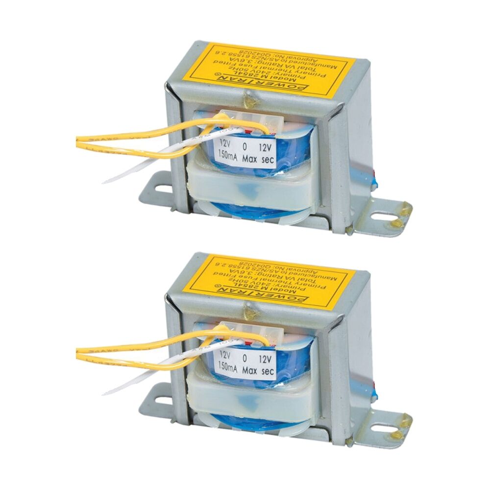 2PK Powertran 24V 150Ma Mains Transformer 3.6Va Ct Centre Tapped Electrical