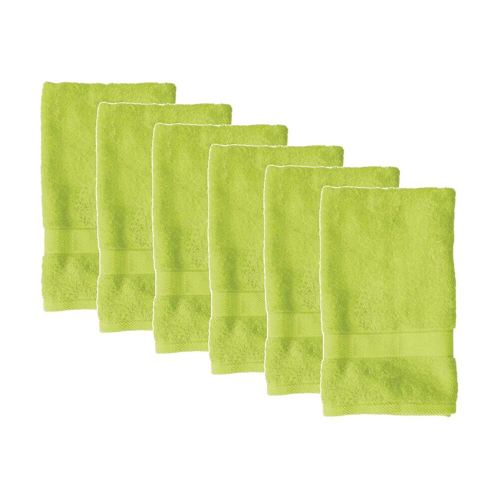 6PK Regal Soft Cotton Absorbent Bath Towel Bathroom Accessory 68x137cm Lime