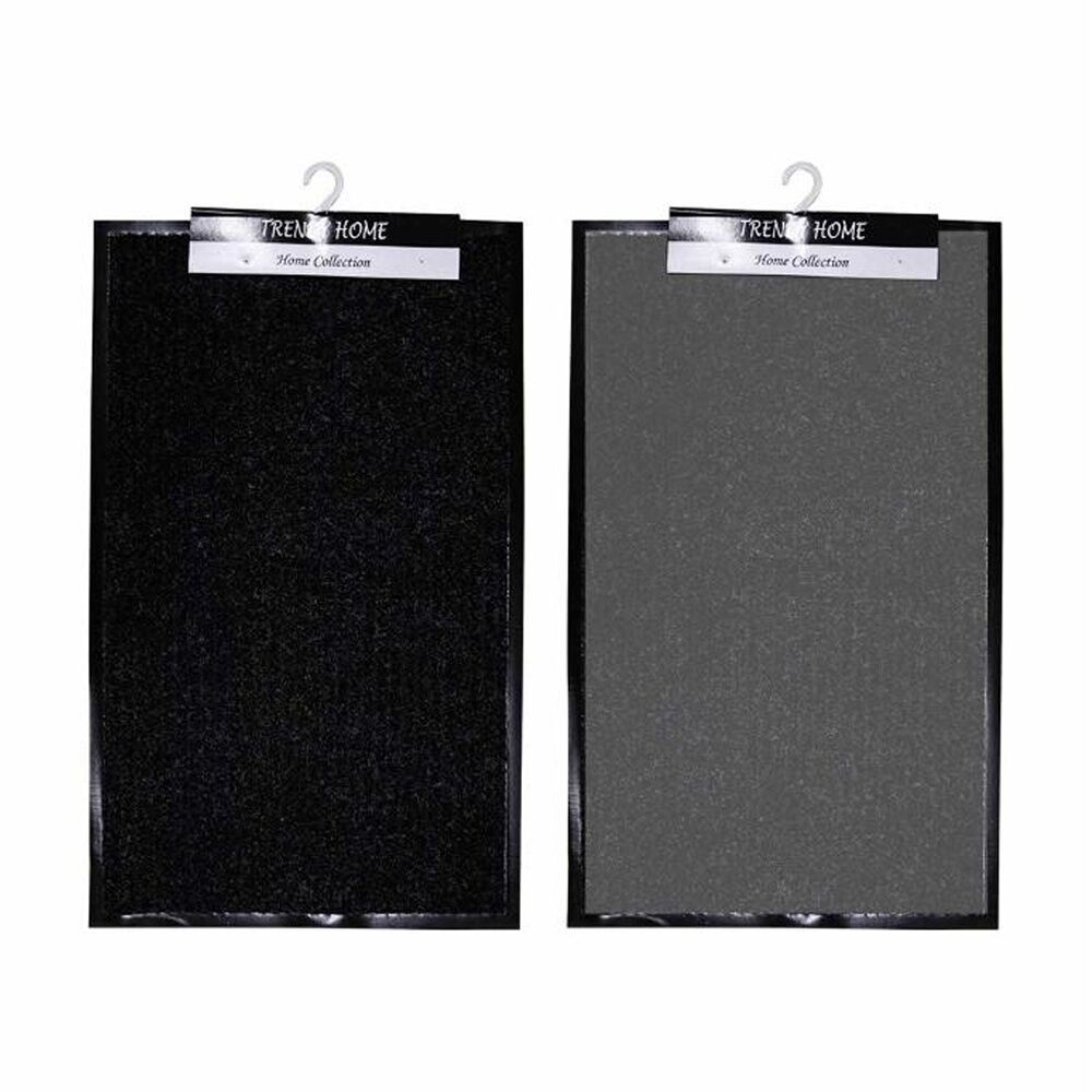 2PK Braz Outdoor Indoor Rub Back Textured Striped Doormat 48x78cm Assorted