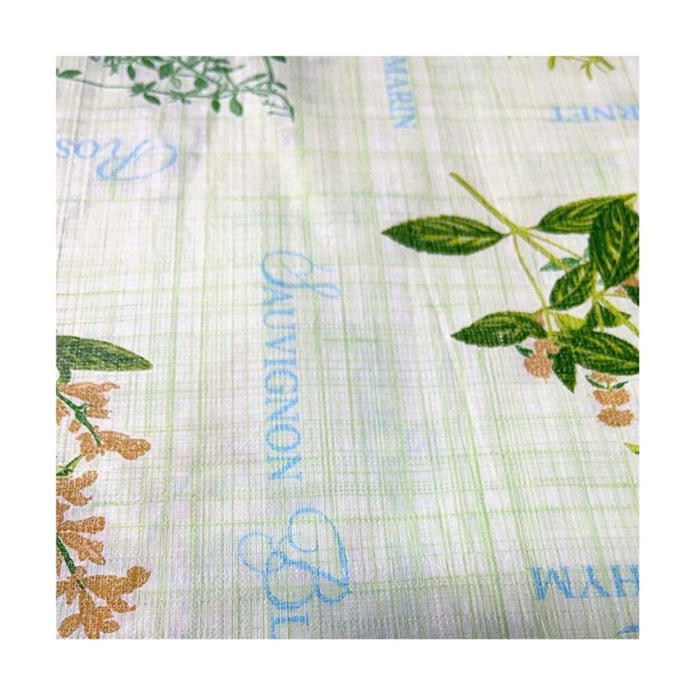 3PK Braz Vinyl Flannelback Floral Print Tablecloth 132x178cm Assorted