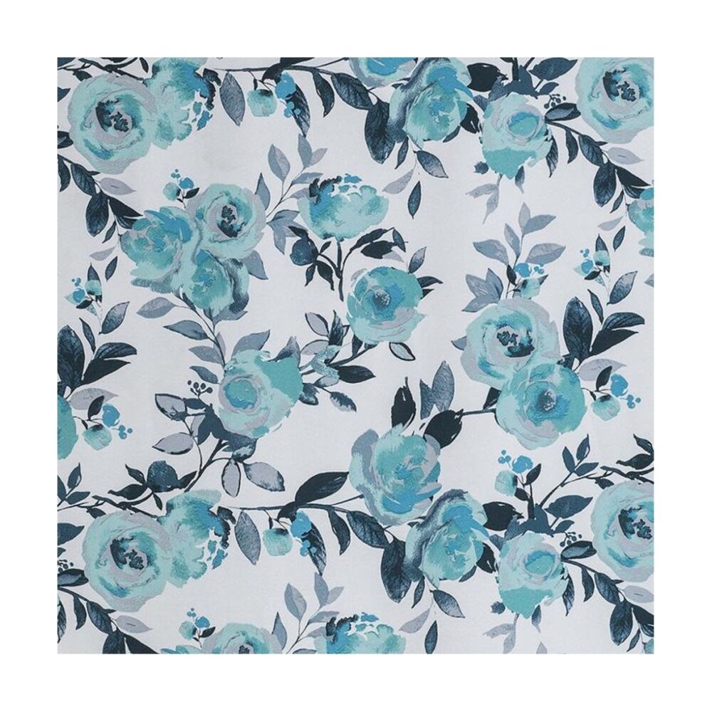 2PK Braz Printed Room Darkening Hanging Curtain 140x223cm Green Floral