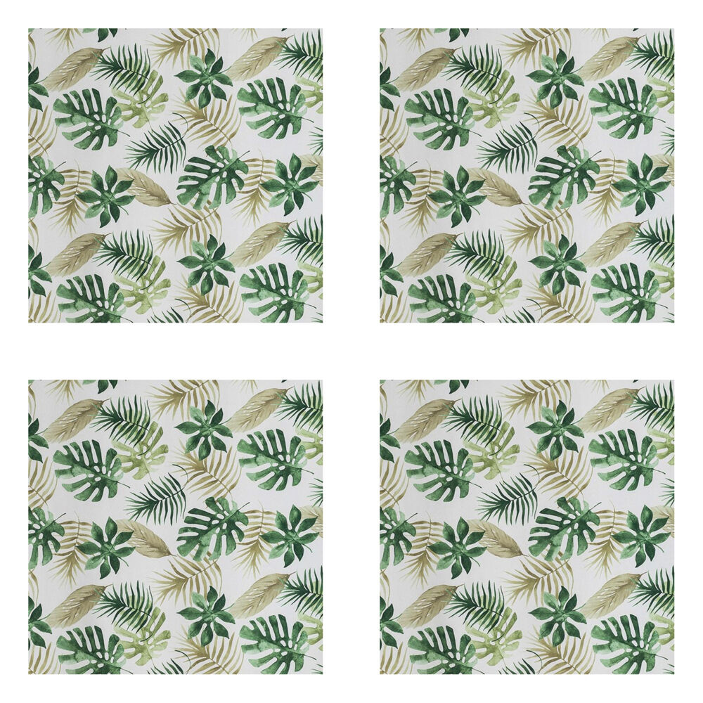 4PK Braz Printed Room Darkening Hanging Curtain Home Decor 140x223cm Palm Frond