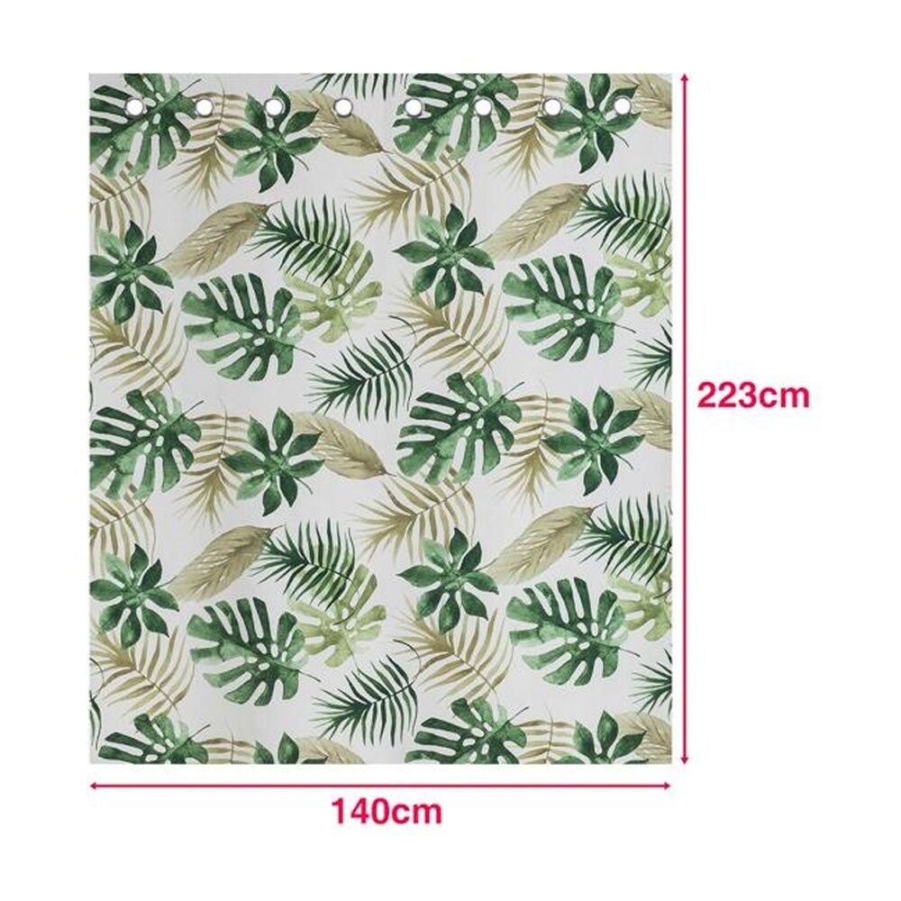 4PK Braz Printed Room Darkening Hanging Curtain Home Decor 140x223cm Palm Frond