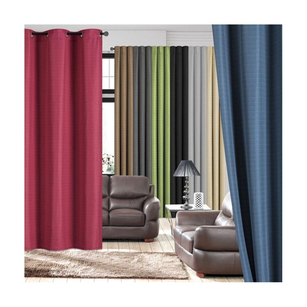 4PK Braz Blockout Room Hanging Curtain Home Decor 137x213cm Laguna Silver