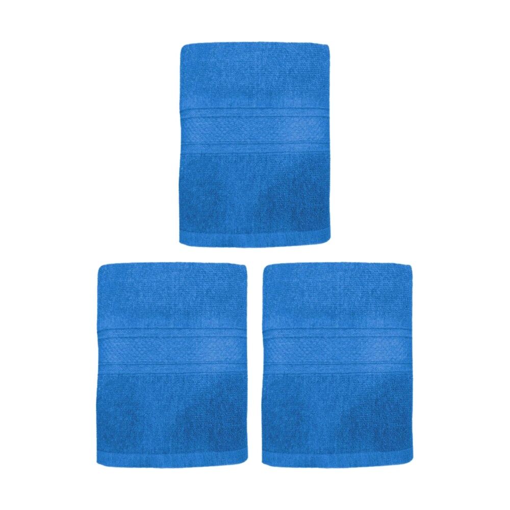 3PK Capri Soft Absorbent Bath Towel Bathroom Accessory 70x140cm Denim