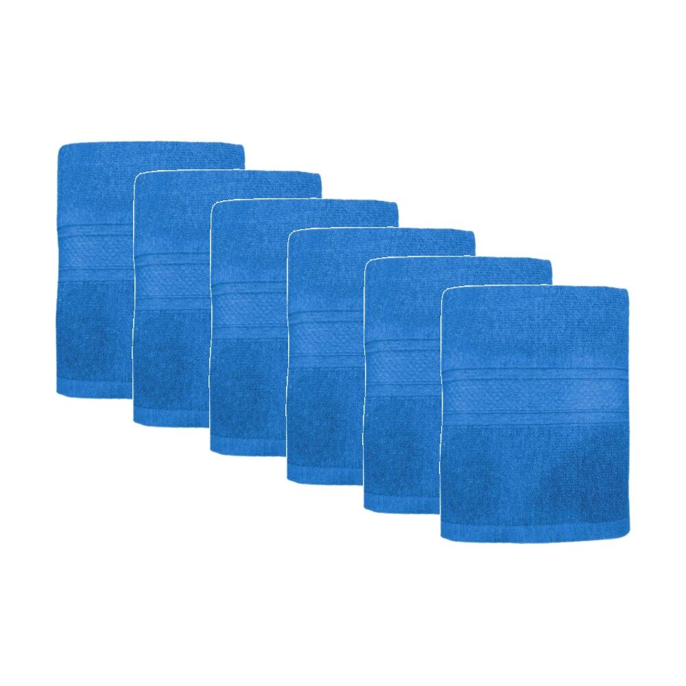 6PK Capri Soft Absorbent Bath Towel Bathroom Accessory 70x140cm Denim