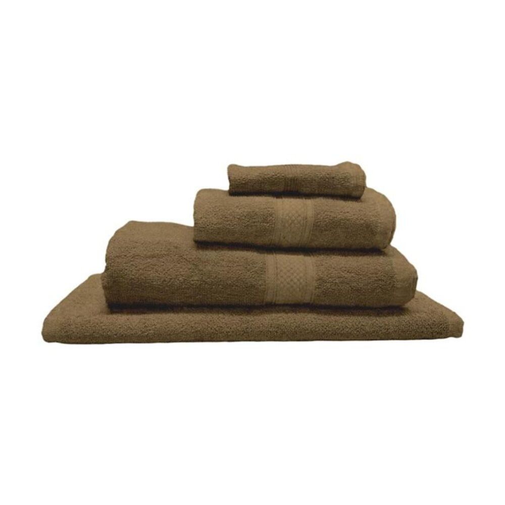 6PK Capri Soft Absorbent Hand Towel Bathroom Accessory 50x90cm Brown